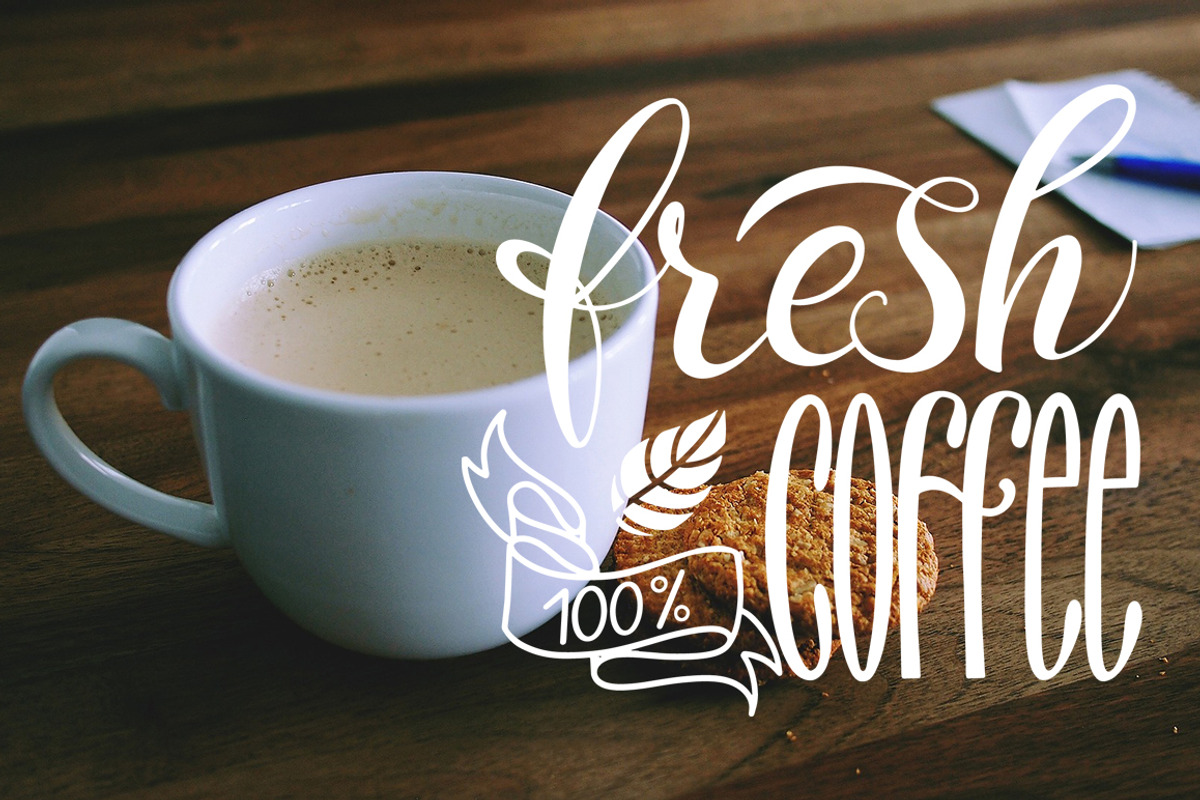 Coffee Quotes Lettering Set, a Decorative Illustration by Kandella's Art (Photo 4 of 9)