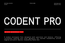 Codent Pro Modern Monospace Font