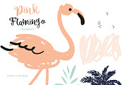 Pink flamingo, an Illustration by OJardin (Thumbnail 2 of 4)