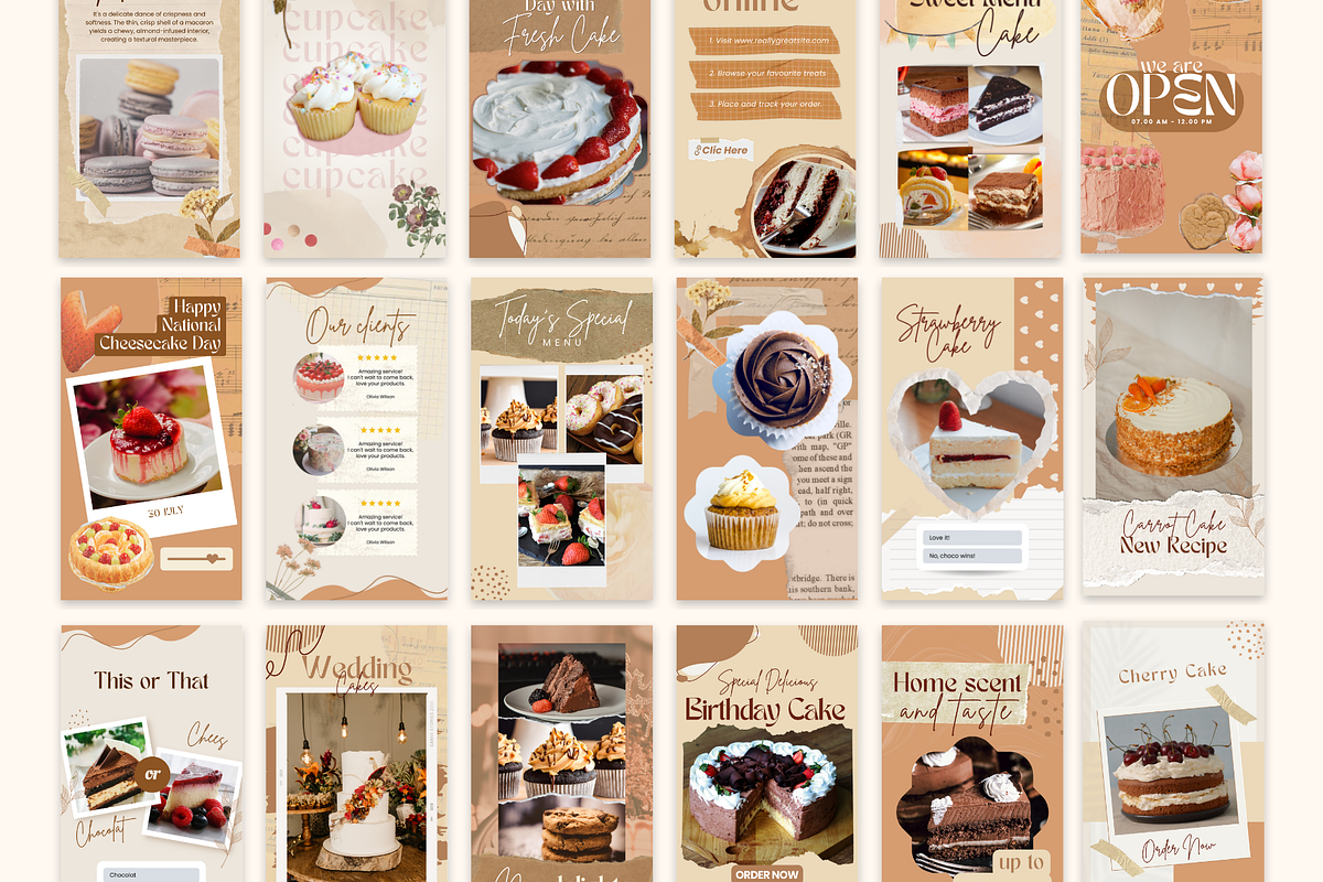 Canva Instagram Bakery Template, a Templates & Theme by Sakura Digitals (Photo 7 of 8)