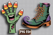 Cute Halloween Clipart Bundle, a Seasonal Illustration by protabsorkar11 (Thumbnail 5 of 8)