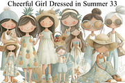 Cheerful Girl Dressed in Summer, an Illustration by DreamArtGraphic (Thumbnail 1 of 8)