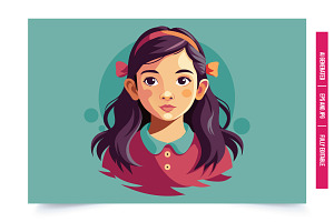 Short Hair, Red BG, an Illustration by Tanuart