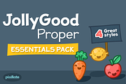 JollyGood Proper Essentials, a Sans Serif Font by Letradora (Thumbnail 1 of 7)