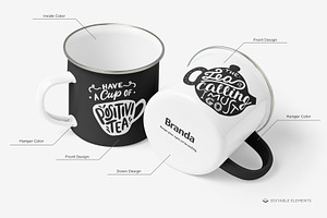 Enamel Mugs Mock-up