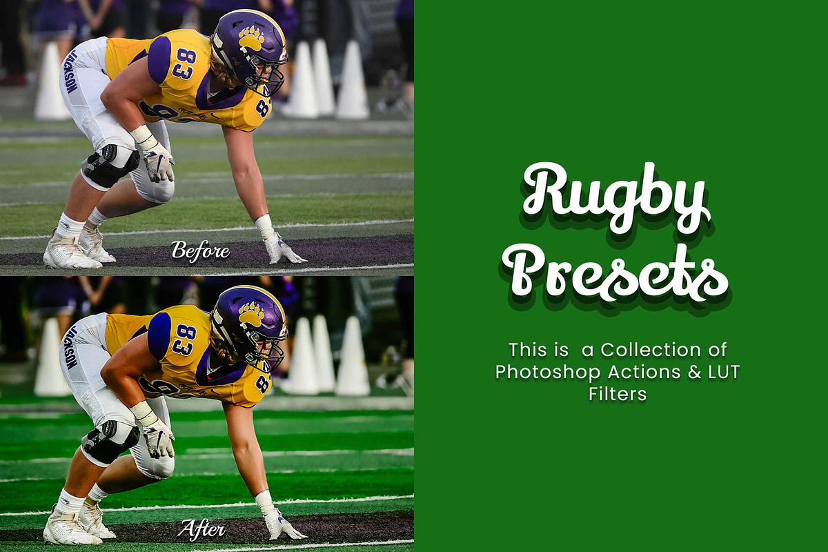 30 Rugby Photoshop Actions | LUTs, an Action Add-On by 3Motional (Photo 6 of 10)