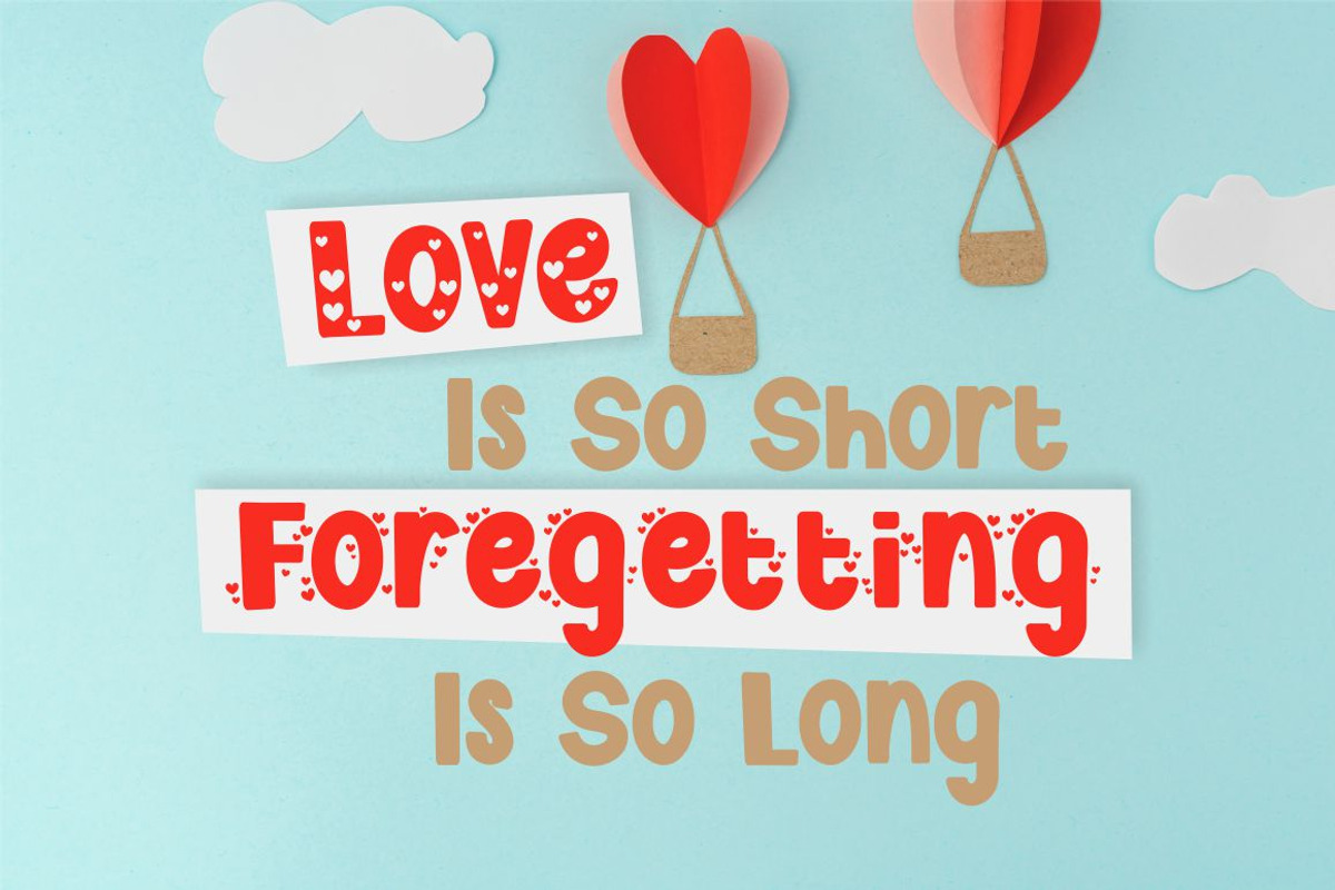 Cute Love Story - Quirky Love Font, a Font by PutraCetol Studio (Photo 6 of 13)