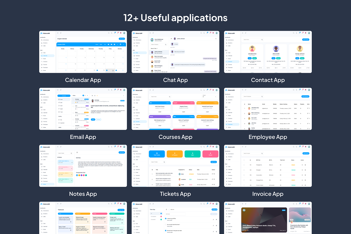 MaterialM Angular Admin Template