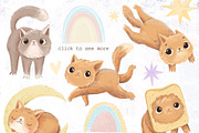 Cat. Posters, clipart & lettering, an Animal Illustration by Lesya Skripak (Thumbnail 3 of 8)