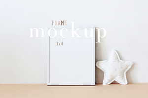 Kids Frame Mockup, Boho Mockup Frame