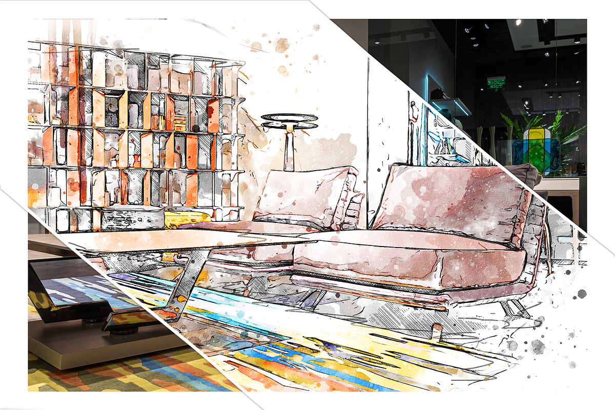 Aquarino - Watercolor PS Action, an Action Add-On by A R T M A R T (Photo 12 of 17)