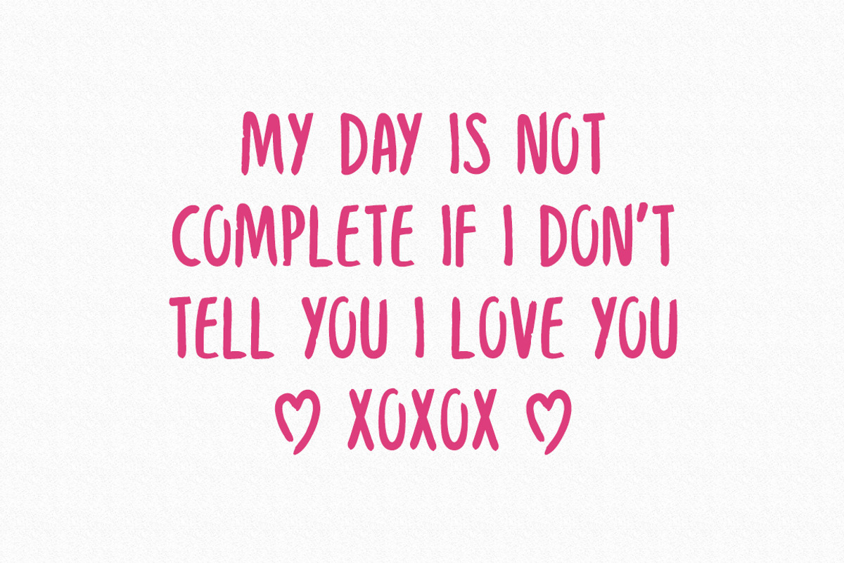 Lipstick Handwriting Font preview 3