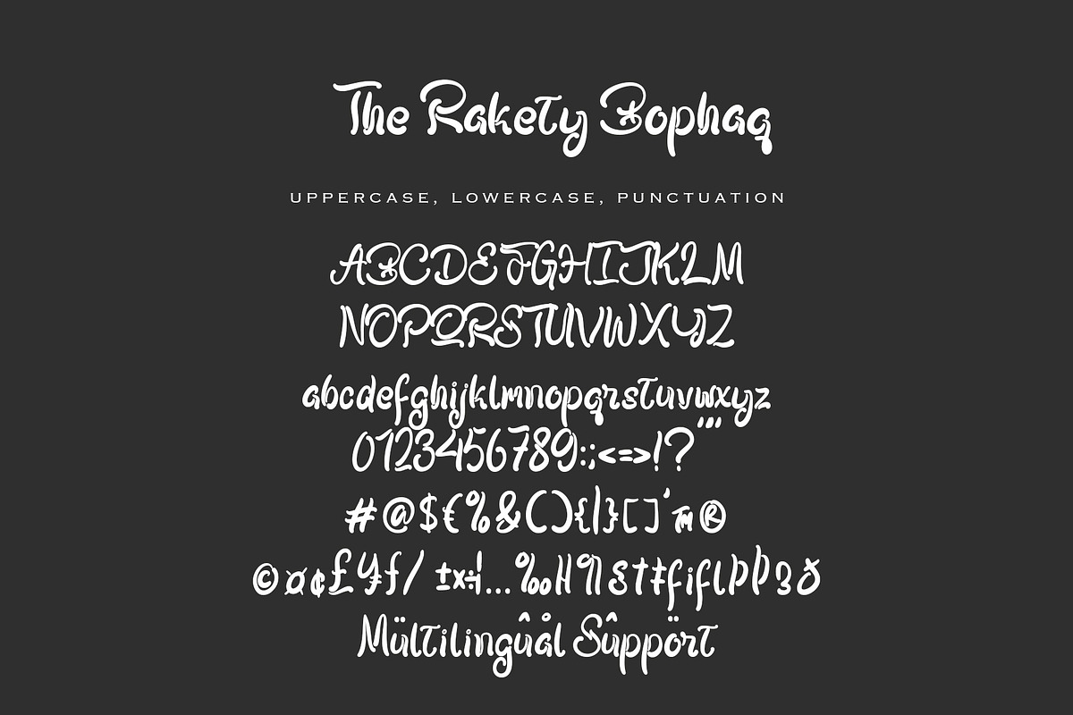 The Rackety Bophaq, a Handwritten Font by HaKi Studio (Photo 2 of 5)