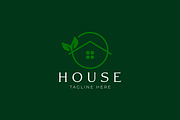 House Leaf Eco Green Logo, a Branding & Logo Template by Signatoro (Thumbnail 3 of 3)