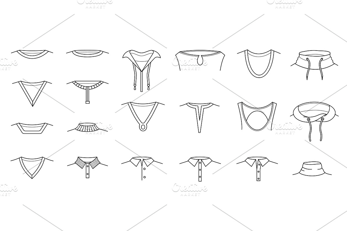 Shirt necklines. Pullover, t-shirt, a Graphic by Valerie Bodnar