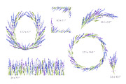 Watercolor Lavender Flowers Png, an Illustration by GraphicsDish (Thumbnail 3 of 4)