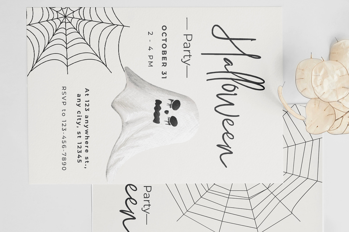 Halloween Invitation Template, an Invitation Template by Thursdaypaper (Photo 3 of 4)