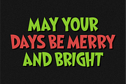 Single Grinch - Christmas Display, a Handwritten Font by Pian45 Studio (Thumbnail 2 of 6)