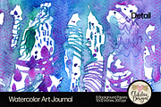 Watercolor Art Journal Backgrounds, a Texture Graphic by Clikchic Designs (Thumbnail 3 of 10)