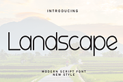 Landscape | Script Font, a Script Font by Scratchones (Thumbnail 1 of 8)