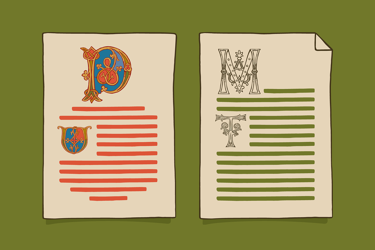 Ulm Initials medieval font, a Blackletter Font by kaer_shop (Photo 13 of 13)