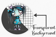 Whimsical Voodoo Doll Clipart Bundle, an Illustration by Canvas Craft (Thumbnail 2 of 7)