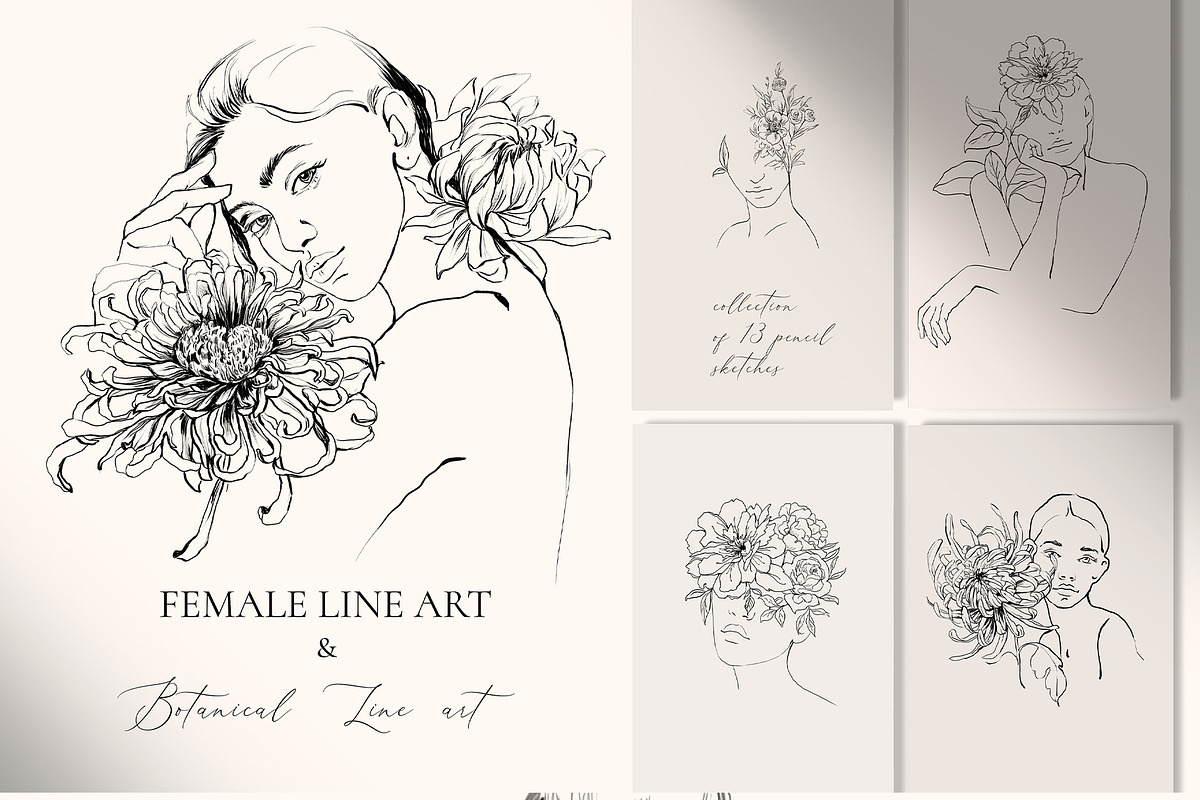 LINE IN ART-female collection, an Illustration by Natalia Tugova (Photo 3 of 15)