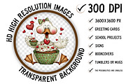 Funny Panic Goose Valentine Clipart, an Illustration by Craft Nest (Thumbnail 2 of 10)