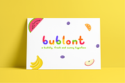 Bublont Typeface, a Sans Serif Font by kaustubhadhav (Thumbnail 1 of 9)