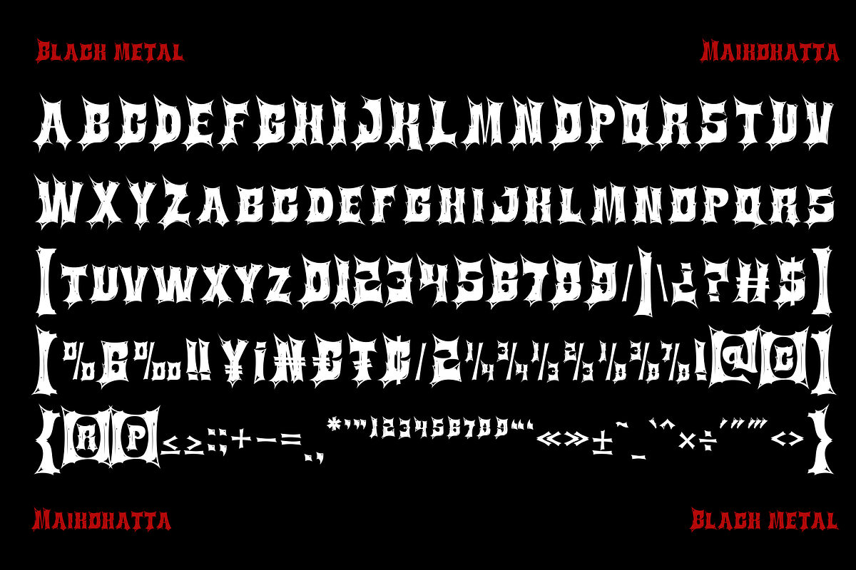 Betok - Black Metal Font, a Blackletter Font by MaikoHatta (Photo 6 of 7)