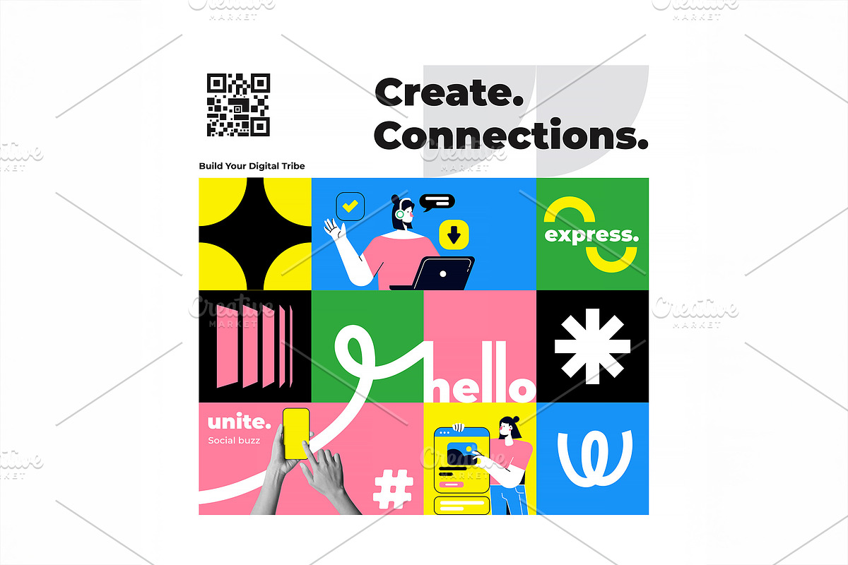 Modern Geometric Creative template, an Education Illustration by Creative Graphics (Photo 9 of 12)