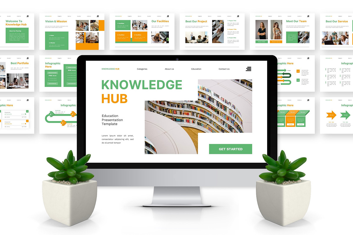 Knowledge Hub - Education GSL, a Presentation Template by Deepslide Studio (Photo 2 of 6)