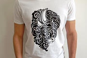Ornate Calligraphic Bison, an Animal Illustration by Color and Decor (Thumbnail 2 of 3)