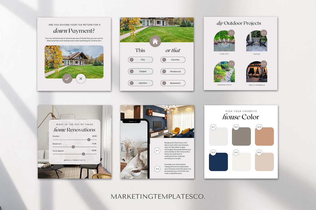 May Real Estate Social Media Posts, a Social Media Template by Marketing Templates Co. (Photo 4 of 10)