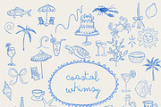 Coastal Whimsy- summer doodles, a Graphic by Twigs and Twine (Thumbnail 3 of 8)