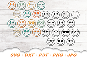 Smiley Face SVG Bundle, a Graphic by Cloud9DesignSVG (Thumbnail 5 of 7)
