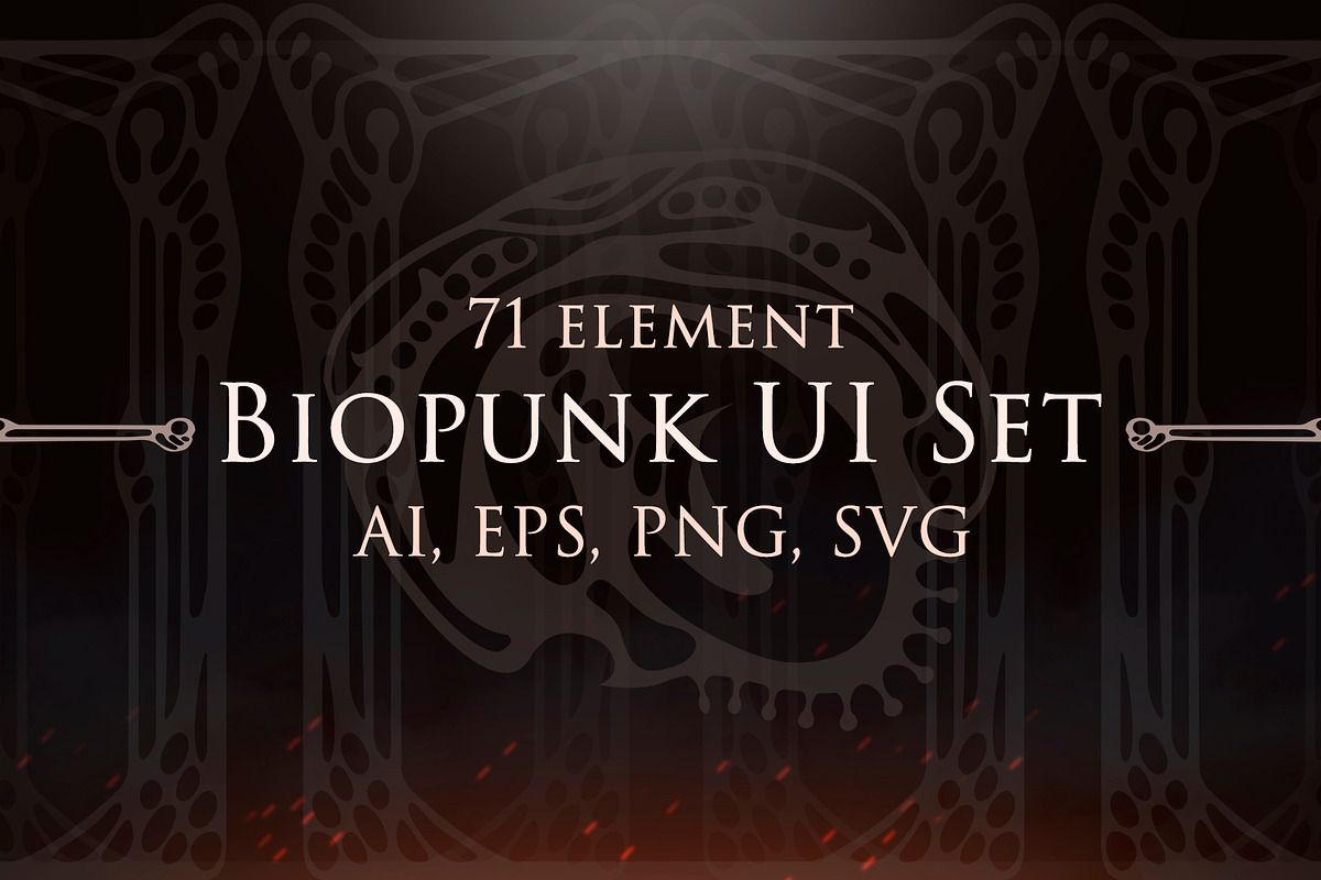 Biopunk UI Set, an Object Illustration by Olga Ryzychenko (Photo 1 of 8)