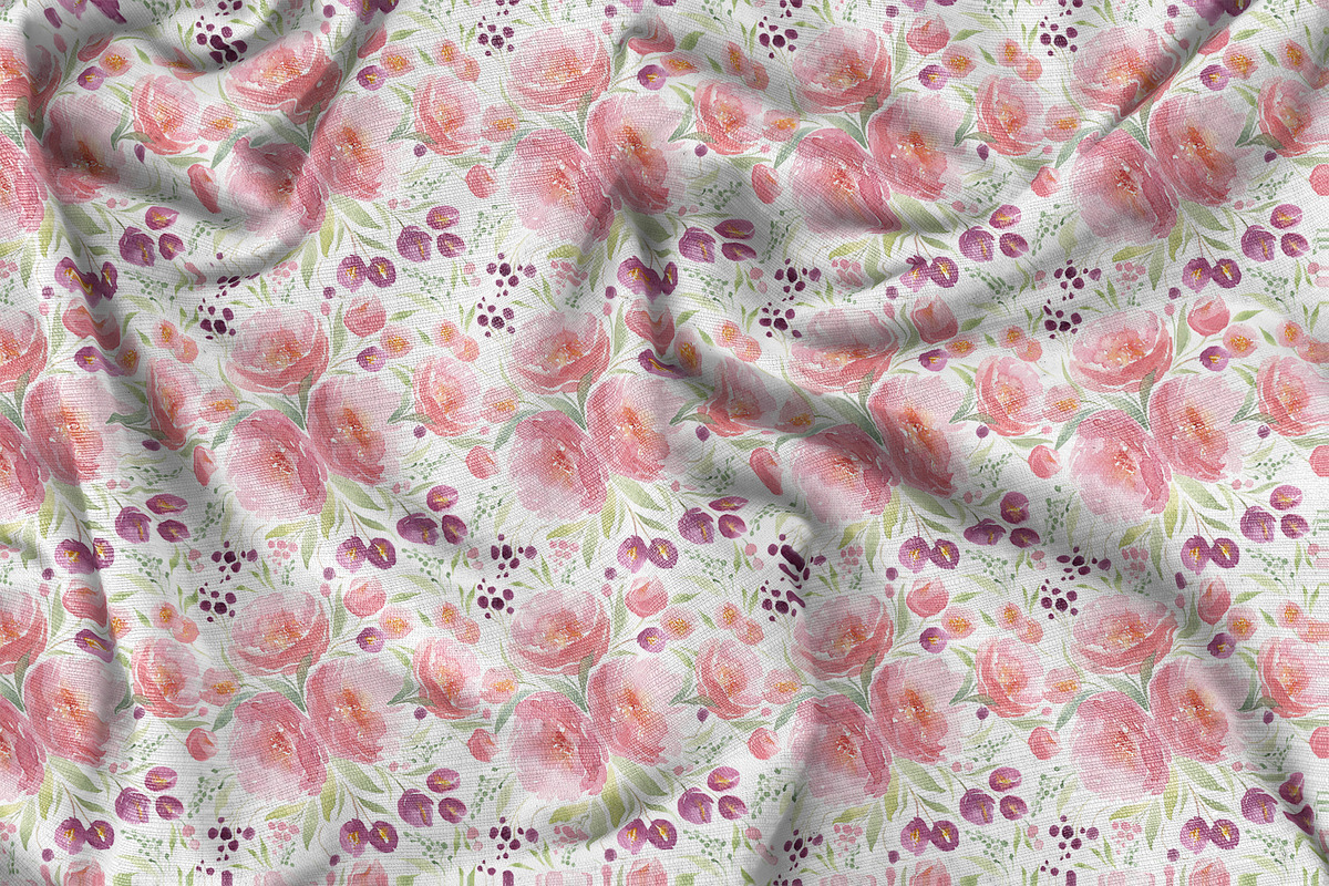 Bloom. Patterns & floral clipart, a Pattern Graphic by Tilling (Photo 3 of 8)