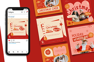 Christmas Party Instagram Post, a Social Media Template by Artnivora.Std