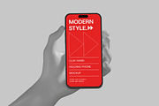 Clay Hand Holding Phone Mockup, an iPhone Mockup by Unerispace (Thumbnail 3 of 5)