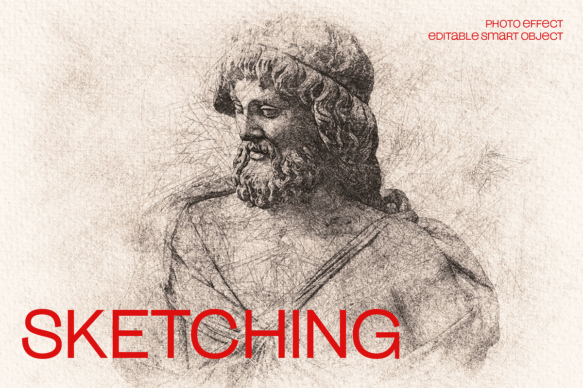 Sketching Photo Effect, a Layer Style Add-On by dokudokunomi (Photo 1 of 5)