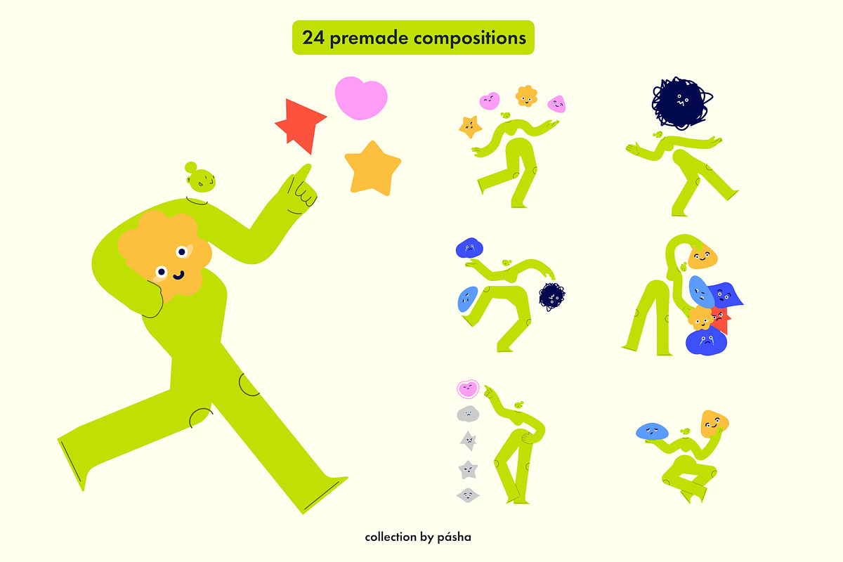 Abstract Character & Emotions, an Education Illustration by Pásha (Photo 3 of 7)