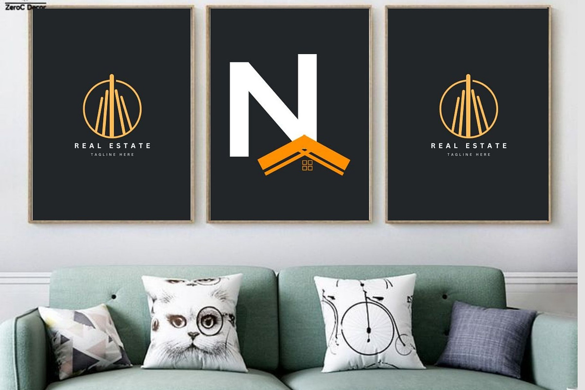 Real Estate Brand Design Logo, a Branding & Logo Template by Mishek Munene (Photo 6 of 9)