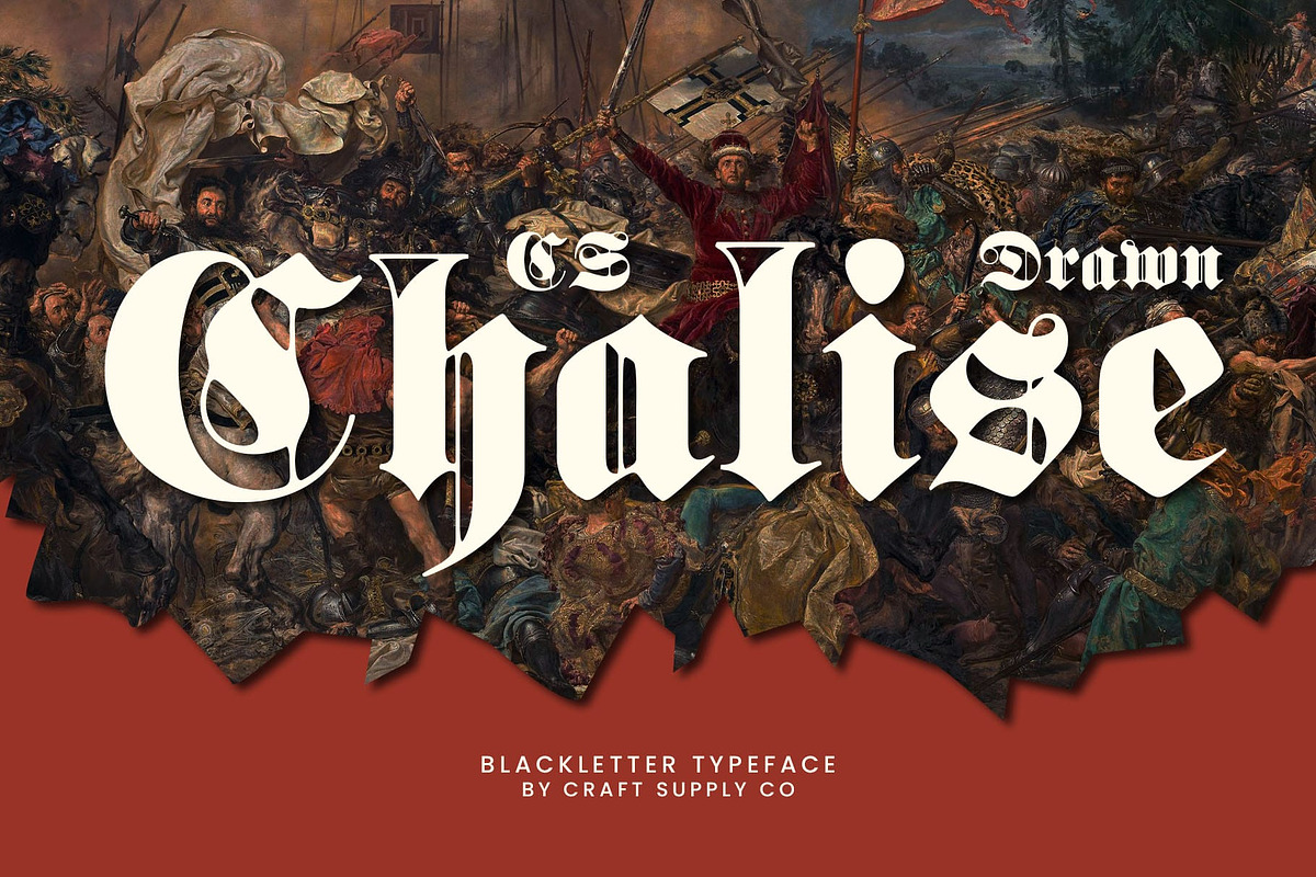 CS Chalise Drawn, a Blackletter Font by Craft Supply Co. (Photo 1 of 8)