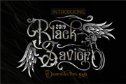 Black Savior Victorian retro Font, a Symbol Font by SHEILLA (Thumbnail 1 of 18)