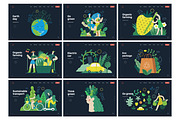 Ecology flat vector illustrations, a Templates & Theme by Grivina's shop (Thumbnail 30 of 31)