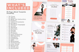 Fitness EBook Canva Template