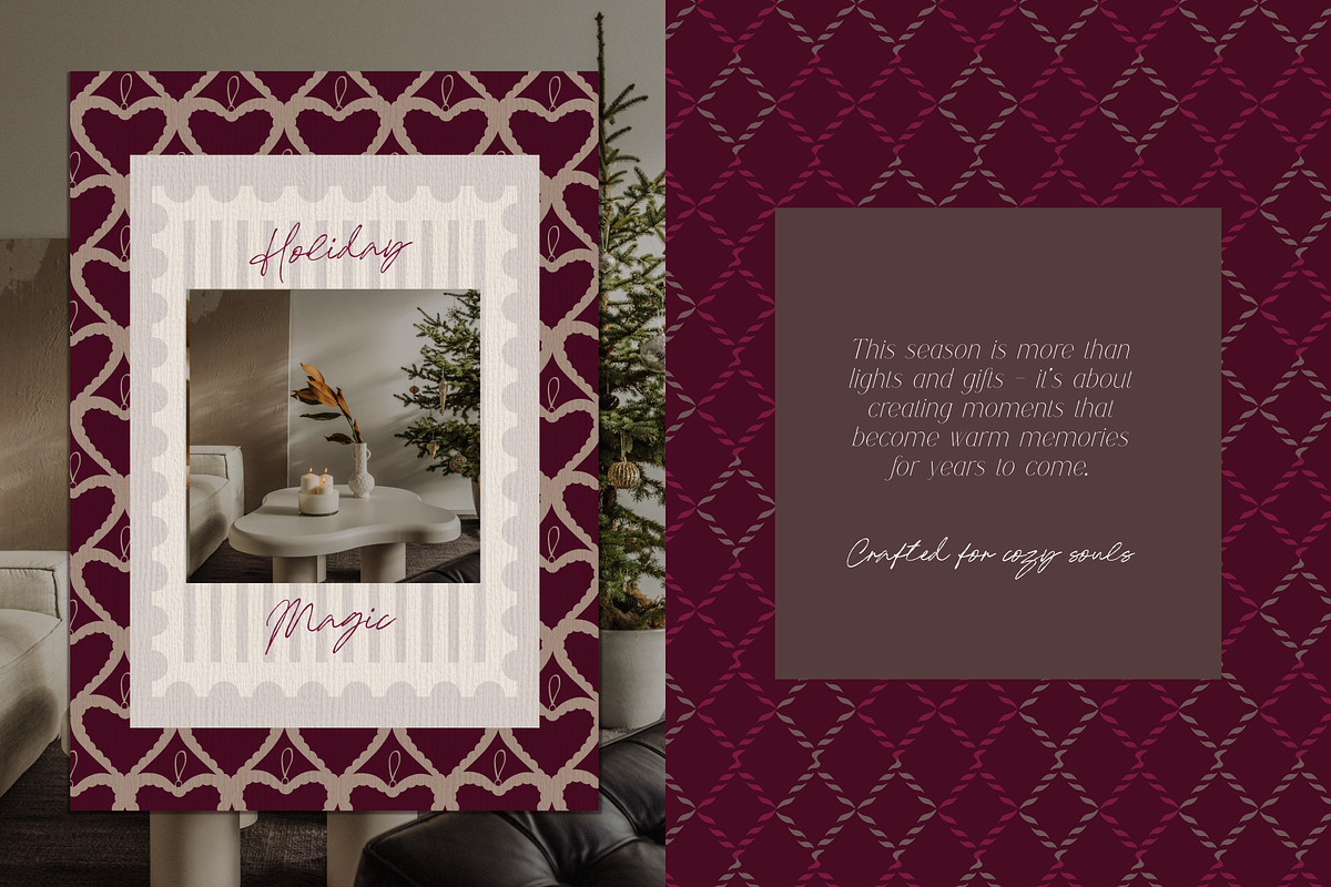 Christmas Backgrounds & Patterns, a Background Graphic by Animoon (Photo 2 of 17)