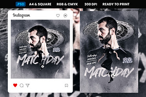 Football Flyer & Social Media Post, a Print Template by Samtiv Studio
