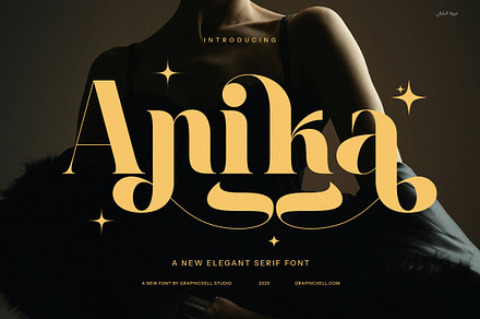 Anika Elegant Display Serif Font, a Serif Font by Graphicxell